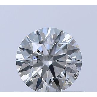 0.5 Carat Round I SI2 EX GIA Natural Diamond