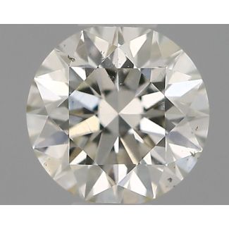 0.31 Carat Round H SI1 EX IGI Natural Diamond