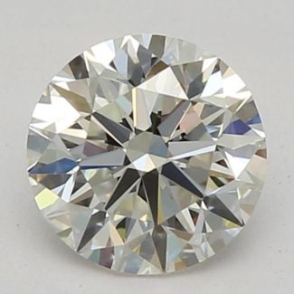 0.60 Carat Round I VVS1 VG EX GIA Natural Diamond