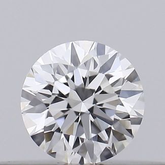 0.16 Carat Round E VVS2 EX GIA Natural Diamond