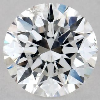 0.57 Carat Round E SI2 EX GIA Natural Diamond