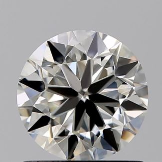 0.90 Carat Round J VS1 GD EX GIA Natural Diamond