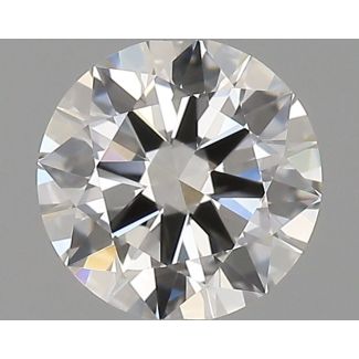 0.34 Carat Round F VVS2 EX GIA Natural Diamond