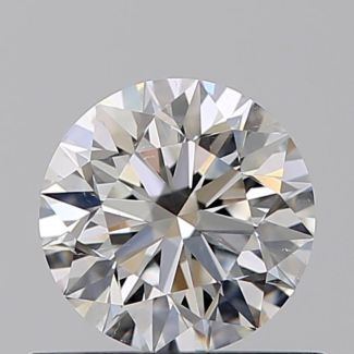 0.51 Carat Round F SI1 EX GIA Natural Diamond