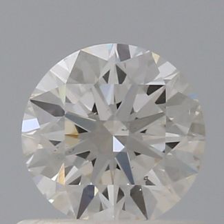 0.60 Carat Round I SI2 EX GIA Natural Diamond