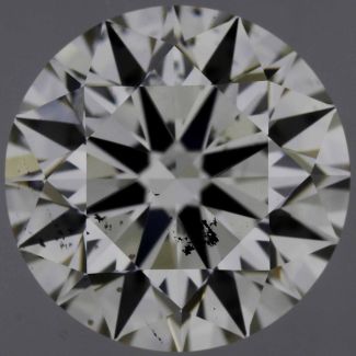 2.02 Carat Round K Faint Brown SI1 EX GIA Natural Diamond