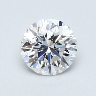 0.71 Carat Round D VVS1 EX VG GIA Natural Diamond