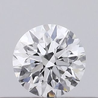 0.23 Carat Round D VVS1 EX GIA Natural Diamond