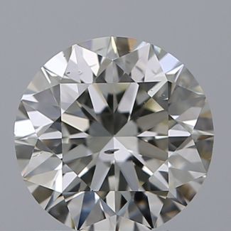 1.00 Carat Round K SI1 EX GIA Natural Diamond