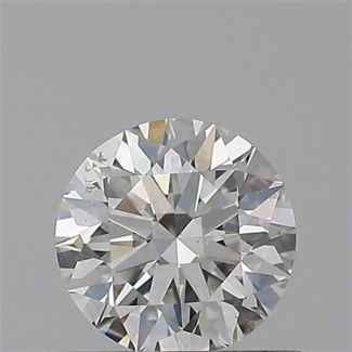 0.50 Carat Round G SI1 EX GIA Natural Diamond