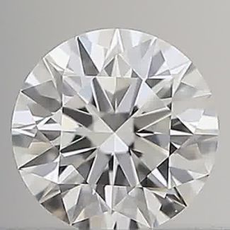 0.26 Carat Round G VVS1 EX GIA Natural Diamond