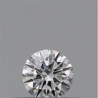 0.18 Carat Round E VVS1 EX GIA Natural Diamond