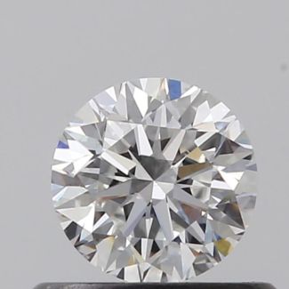 0.45 Carat Round F VVS2 VG EX GIA Natural Diamond