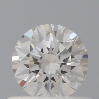 0.50 Carat Round I VVS2 EX GIA Natural Diamond