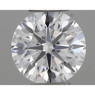 0.21 Carat Round F VVS1 EX VG GIA Natural Diamond