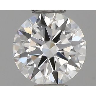 0.34 Carat Round F VVS1 EX IGI Natural Diamond