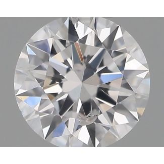 0.32 Carat Round D SI2 EX VG GIA Natural Diamond