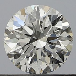 0.35 Carat Round F VVS2 EX GIA Natural Diamond