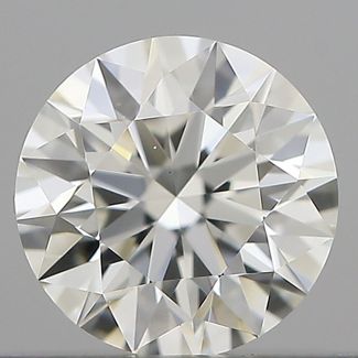 0.4 Carat Round H VVS1 EX GIA Natural Diamond