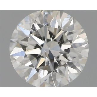 0.61 Carat Round G SI2 EX GIA Natural Diamond