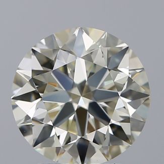 2.50 Carat Round K VVS2 EX IGI Natural Diamond