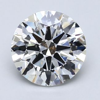 2.01 Carat Round H SI1 EX GIA Natural Diamond