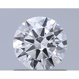 0.6 Carat Round F VVS2 EX GIA Natural Diamond