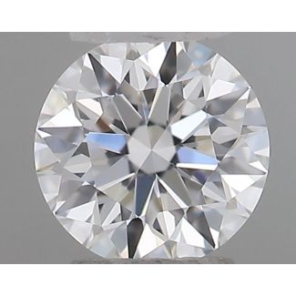 0.18 Carat Round E VVS2 EX GIA Natural Diamond