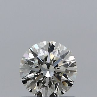 0.59 Carat Round K SI1 EX GIA Natural Diamond