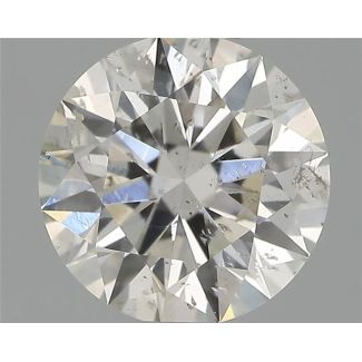 0.50 Carat Round H SI2 EX VG IGI Natural Diamond