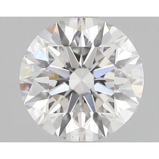 0.61 Carat Round F SI1 EX GIA Natural Diamond