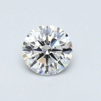 0.43 Carat Round G VVS1 EX VG GIA Natural Diamond