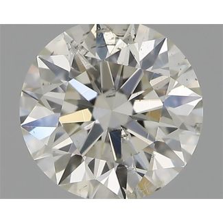 0.40 Carat Round H SI2 EX IGI Natural Diamond