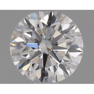 0.63 Carat Round E VVS1 EX GIA Natural Diamond