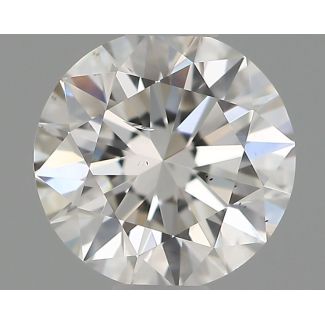 0.5 Carat Round F SI1 EX VG GIA Natural Diamond