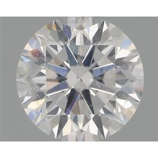 0.70 Carat Round F SI2 EX GIA Natural Diamond