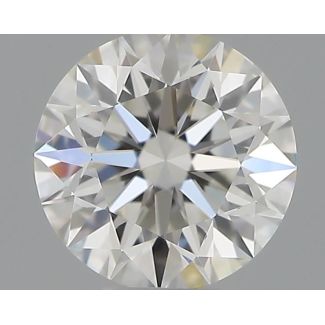 0.30 Carat Round H VVS2 EX VG GIA Natural Diamond