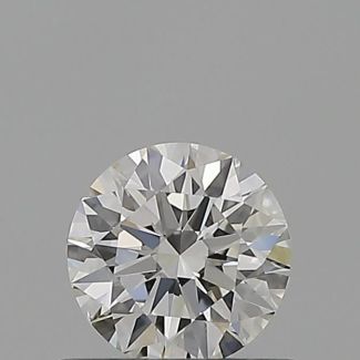 0.5 Carat Round H VS2 EX GIA Natural Diamond