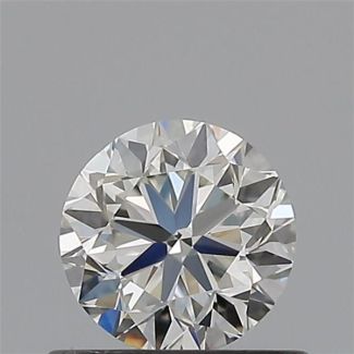 0.50 Carat Round H VVS2 VG EX IGI Natural Diamond