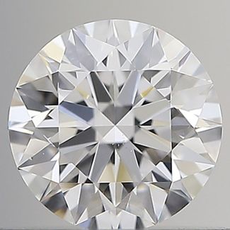 0.57 Carat Round D VS2 EX GIA Natural Diamond