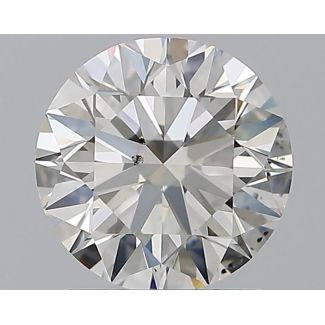 1.31 Carat Round H SI1 EX GIA Natural Diamond