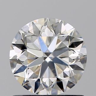 0.90 Carat Round H SI1 VG EX GIA Natural Diamond