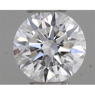 0.22 Carat Round D VVS1 EX GIA Natural Diamond