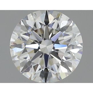 0.4 Carat Round F SI1 EX GIA Natural Diamond