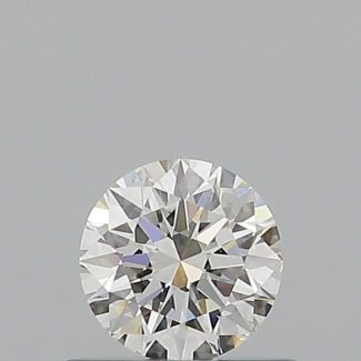 0.51 Carat Round H VS1 EX GIA Natural Diamond