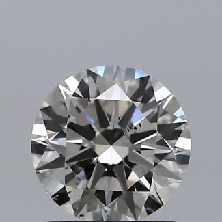 1.00 Carat Round J SI1 EX GIA Natural Diamond