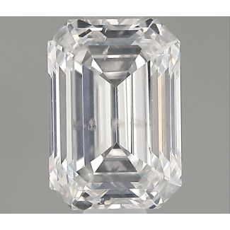 0.7 Carat Emerald F SI2 - EX VG GIA Natural Diamond