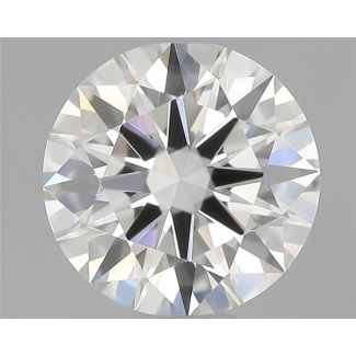 0.44 Carat Round H VVS2 EX GIA Natural Diamond