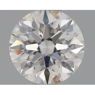 0.54 Carat Round H VS1 EX GIA Natural Diamond