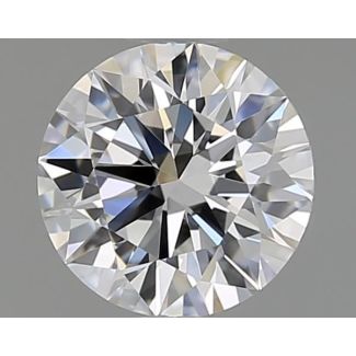 0.61 Carat Round D VVS1 EX GIA Natural Diamond